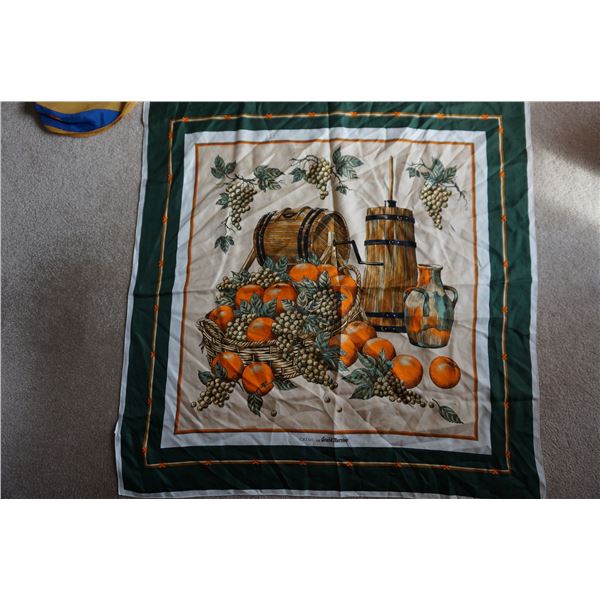 Vintage silk scarf Creme de Grand Marnier