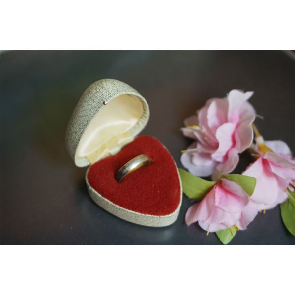 Vintage silver wedding band size7,5US