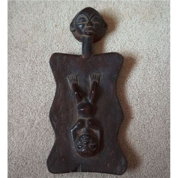 Vintage wood tribal decor, wood tribal decor fertility