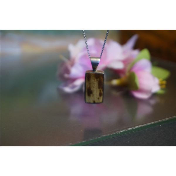 Vintage "Soul Flower" silver pendant