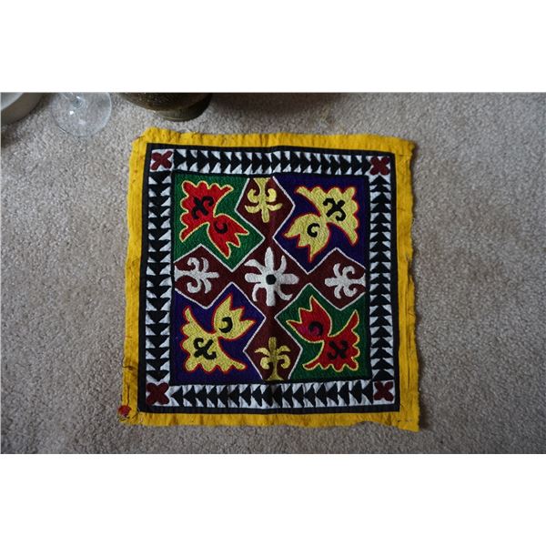 Vintage hand decorated part for pillow cover