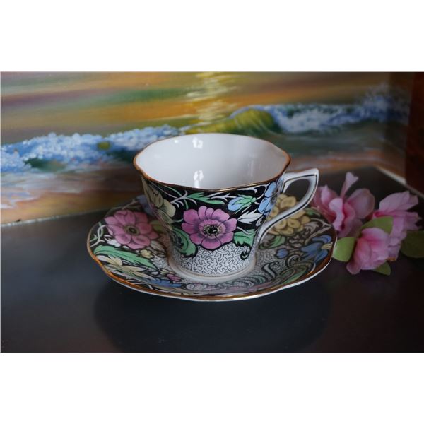 Vintage gorgeous Rosina teacup and saucer made in England