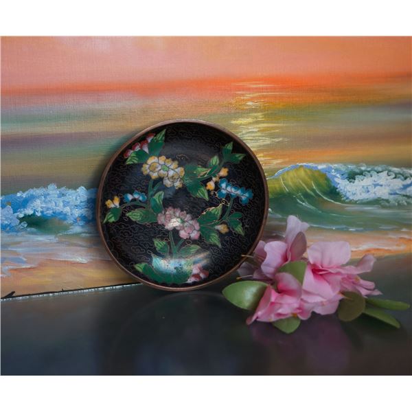 Vintage Cloisonne pin dish