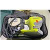 Image 2 : SHELF LOT OF ASSORTED TOOLS AND ELECTRIC WIRING