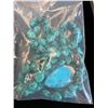 Image 2 : BAG OF ASSORTED JEWELRY AND TEAL JEWELRY