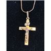 Image 2 : 10K GOLD CROSS ON CHAIN