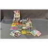 Image 1 : LOT OF ASSORTED COLLECTIBLES INCLUDING; CARDS, MCDONALDS TOYS & TACO TIME TOY