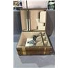 Image 2 : HIDDEN BOOK BAR SERVER WITH SHAKER BOTTLE, BEER GLASS & DRINK GLASS