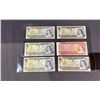 Image 1 : LOT OF 5 $1 CANADIAN BANK NOTES & 1 $2 CANADIAN BANK NOTE