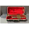 Image 2 : JUBILEE TRUMPET (SOME DAMAGE ON HORN, NO MOUTHPIECE) WITH HARD CARRYING CASE