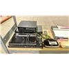Image 2 : SHELF OF ASSORTED ELECTRONICS INCLUDING; DVD PLAYERS, JVC CLOCK RADIO, EVGA 650W POWER SUPPLY &