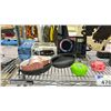 Image 2 : SHELF OF ASSORTED ITEMS INCLUDING; WIRELESS SPEAKERS, MP3/DISC PLAYER, HEADPHONES & MORE