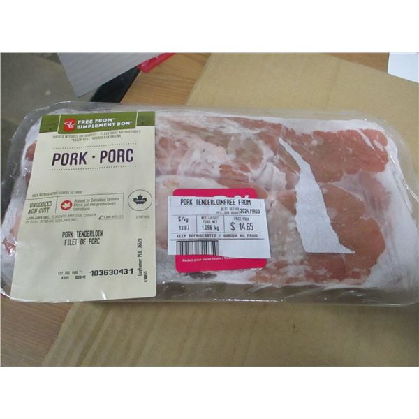 SHELF PULLS (AS IS):  PORK TENDERLOIN (APPROX. $14.85)
