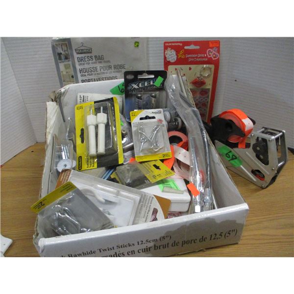 FREIGHT DAMAGE (AS IS):  FLAT C/W HARDWARE ACCESSORIES, PRICING GUN, ETC