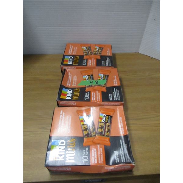 FREIGHT DAMAGE (AS IS):  3 BOXES OF KIND BARS