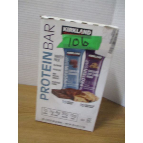 FREIGHT DAMAGE (AS IS):  KIRKLAND PROTEIN BARS - BOX