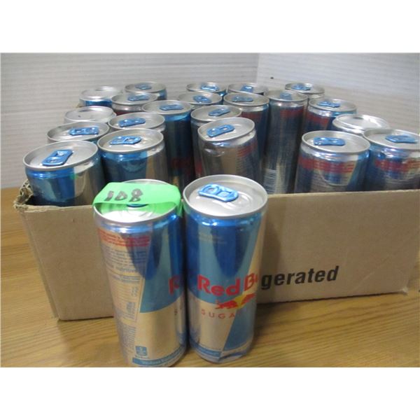 FREIGHT DAMAGE (AS IS):  APPROX. 22 CANS OF RED BULL ENERGY DRINK