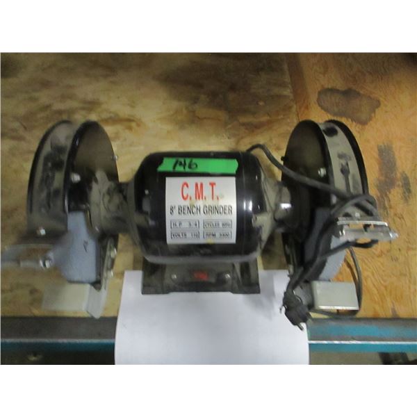 FREIGHT DAMAGE (AS IS):  3/4 HP BENCH GRINDER (RUNNING)