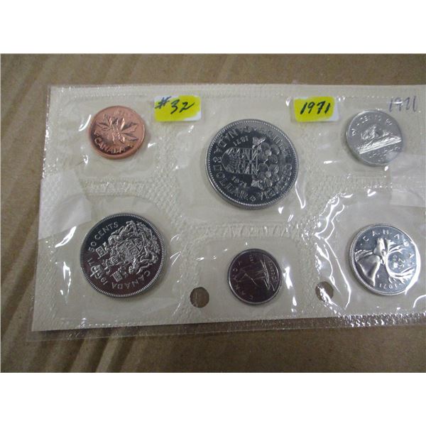 1971 BRITISH COLUMBIA PROOF CANADA MINT SEALED COIN SET