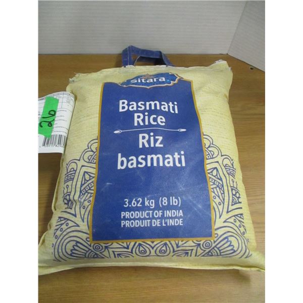 FREIGHT DAMAGE (AS IS):  BASMATI RICE (8 LBS)