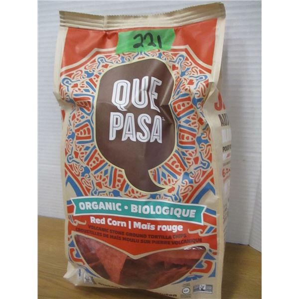 SHELF PULLS (AS IS):  QUE PASA RED CORN CHIPS (300G) - BAG