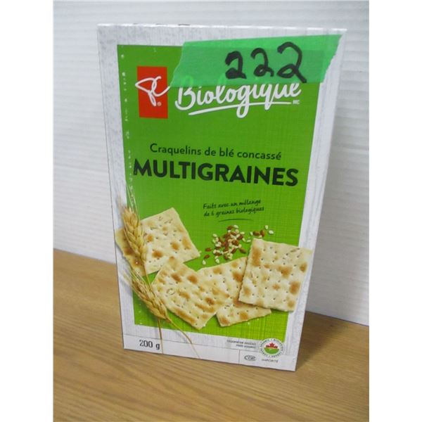 SHELF PULLS (AS IS):  MULTIGRAIN CRACKERS (200G) - BOX