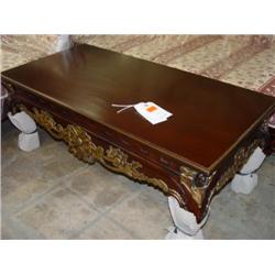 Eagle Carved Rect. Coffee Table (gilded)