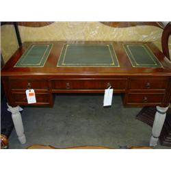 Regency Desk 5 Drawers w/Leather