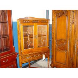 Mindi Corner Glass Cabinet