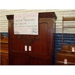 Flower Carved Tu Cabinet