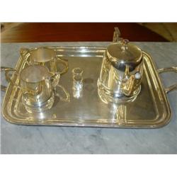 Silver Tea Set a Tray