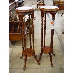 Barley Twisted Plant Stand Set/2