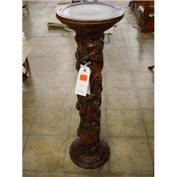 Grape Carved Torchere