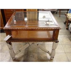 Carved Display Tea Cabinet