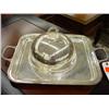 Image 1 : Silver Serving Tray & Lid