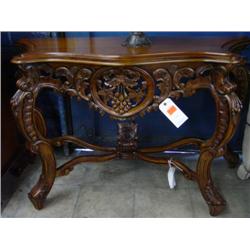 Small Carved Console Table