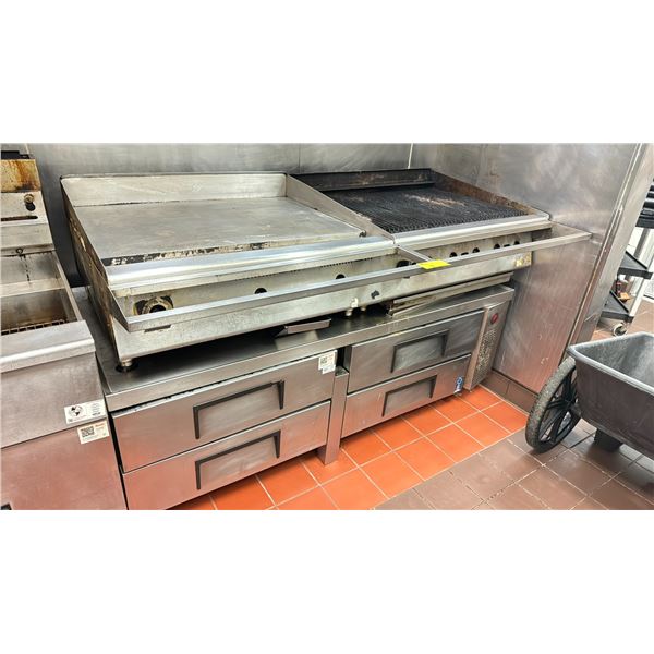 *O/S* GAS GRILL AND GRIDDLE COMBO