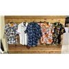 Image 1 : 4- SUGAR T-SHIRT BUTTON DRESS SHIRTS, AND 1-SHIRT AND SHORT SET SIZE X-LARGE