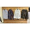 Image 1 : 4- LONG SLEEVE BUTTON DOWN DRESS SHIRTS SIZE LARGE, BRANDS INCLUDING; GRAYERS, AMSTERDAM AND MORE