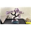 Image 2 : AMETHYST BONSAI TREE ON AMETHYST BASE (BRAZIL) APPROX 10" RETAIL $1800