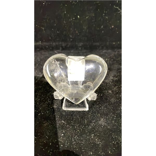 CLEAR QUARTZ HEART RETAIL $120