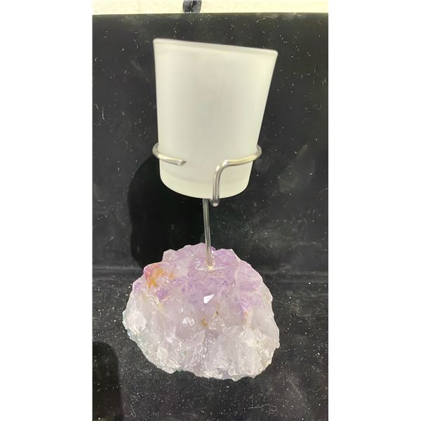 AMETHYST CANDLE HOLDER RETAIL $400