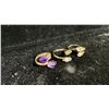Image 2 : 2 CITRINE RINGS AND 1 AMETHYST RING