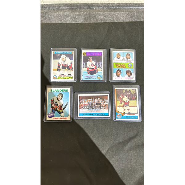 LOT OF 6 ASSORTED VINTAGE HOCKEY CARDS