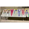Image 2 : LOT OF 13 ASSORTED COLLEGE PENNANTS