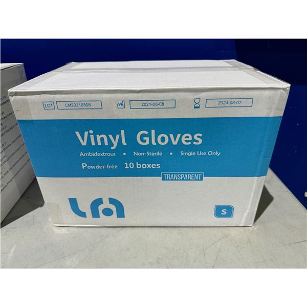 CASE OF SMALL VINYL GLOVES