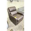 Image 2 : BROWN LEATHER ROCKING RECLINER *UNKNOWN WORKING CONDITION*