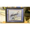 Image 1 : ROBERT BATEMAN FRAMED PRINT "READY FOR FLIGHT - PEREGRINE FALCON" APPROX. 16" X 13" FRAMED