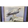 Image 2 : ROBERT BATEMAN FRAMED PRINT "READY FOR FLIGHT - PEREGRINE FALCON" APPROX. 16" X 13" FRAMED