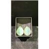 Image 2 : PAIR OF TURQUOISE DISC EARRINGS